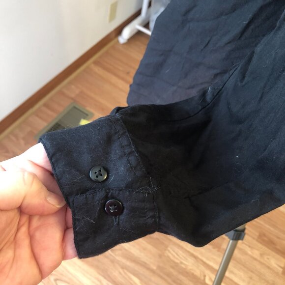 Company One Woman - Long Sleeve Black Button Down Shirt - Size 2X - Picture 6 of 8